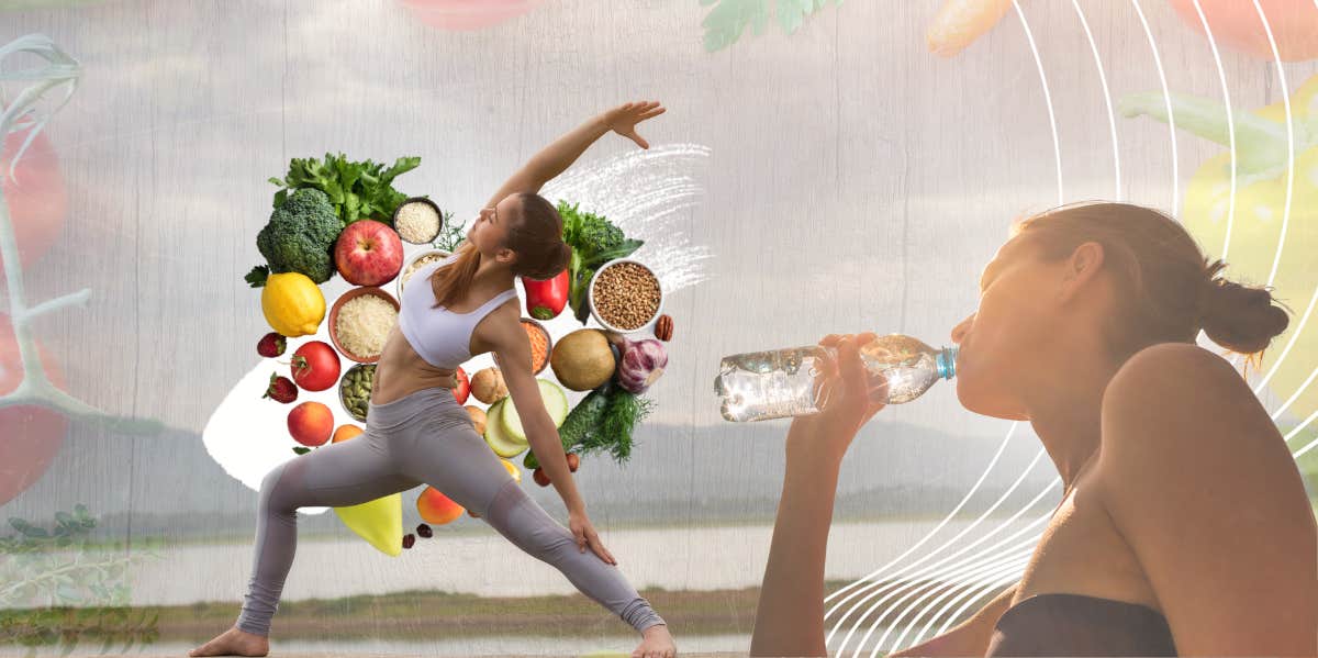 6 Things The Healthiest People Do Every Single Day — Without Fail Woman exercising and drinking water