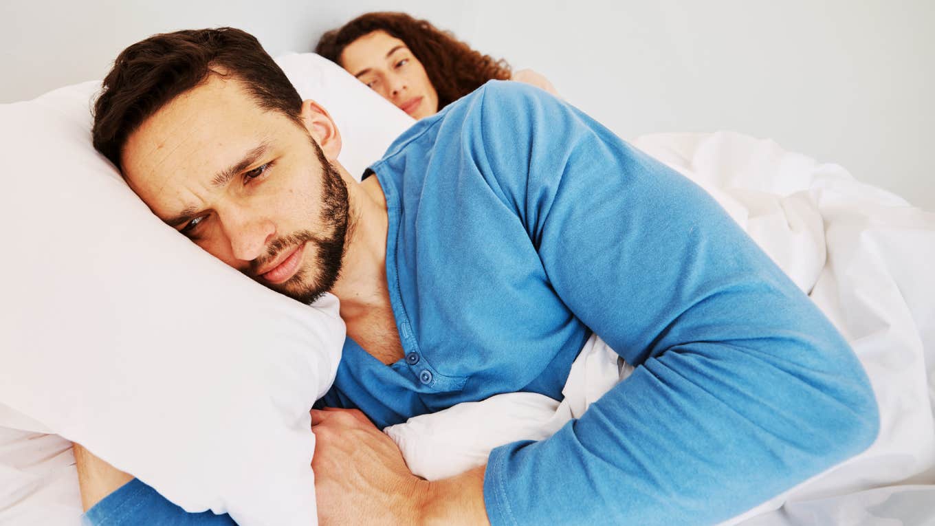 5 Tiny Things My Husband Loathes About Our Marriage Annoyed husband in bed
