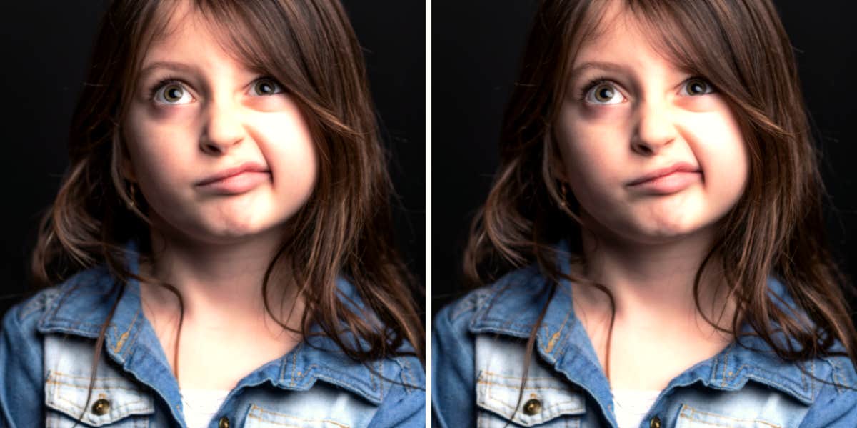 what parents should never say to kids little girl making a confused silly face