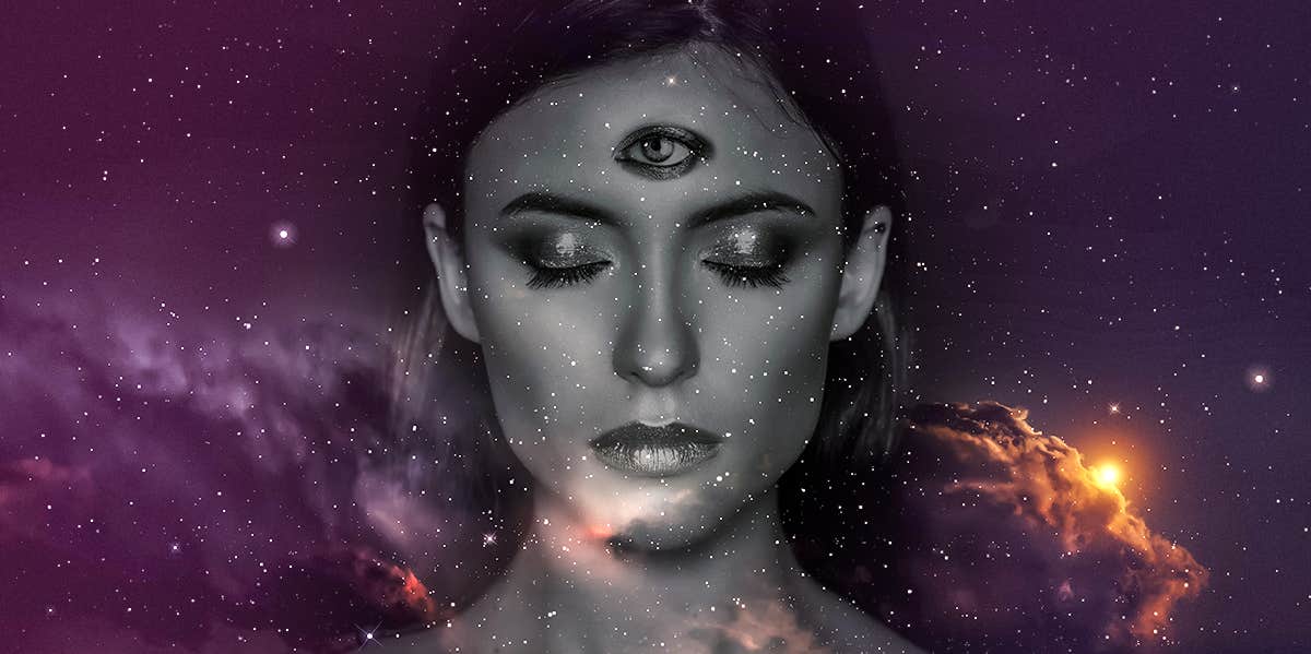 celestial woman with third eye