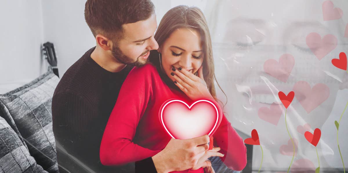 3 Ways To Get Better At Receiving Love (Because Giving It Is Easy!) Man giving his girlfriend a heart
