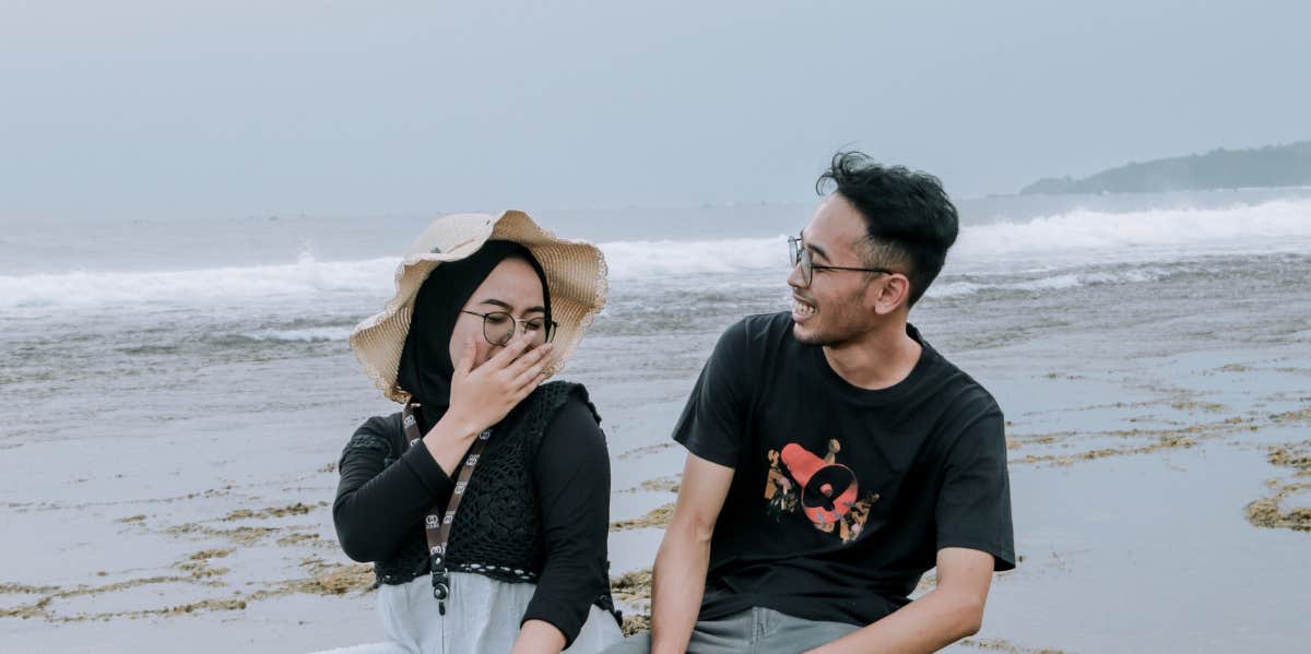 couple on the beach