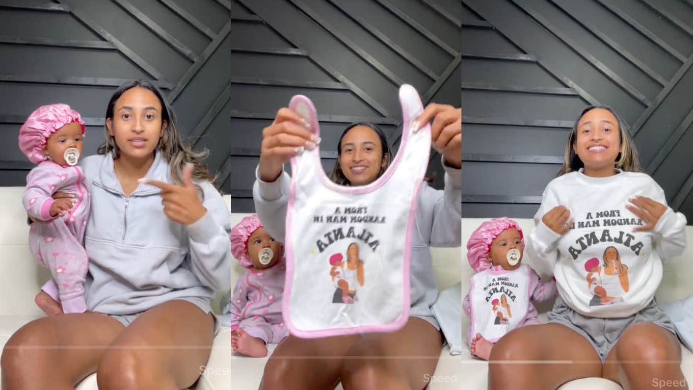 When Her Boyfriend Abandoned Her And Their Baby, She Got Even By Making Merch mom showing how she got revenge after her boyfriend abandoned her and their baby