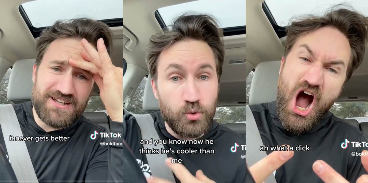 TikTok dad talking about his teenage son