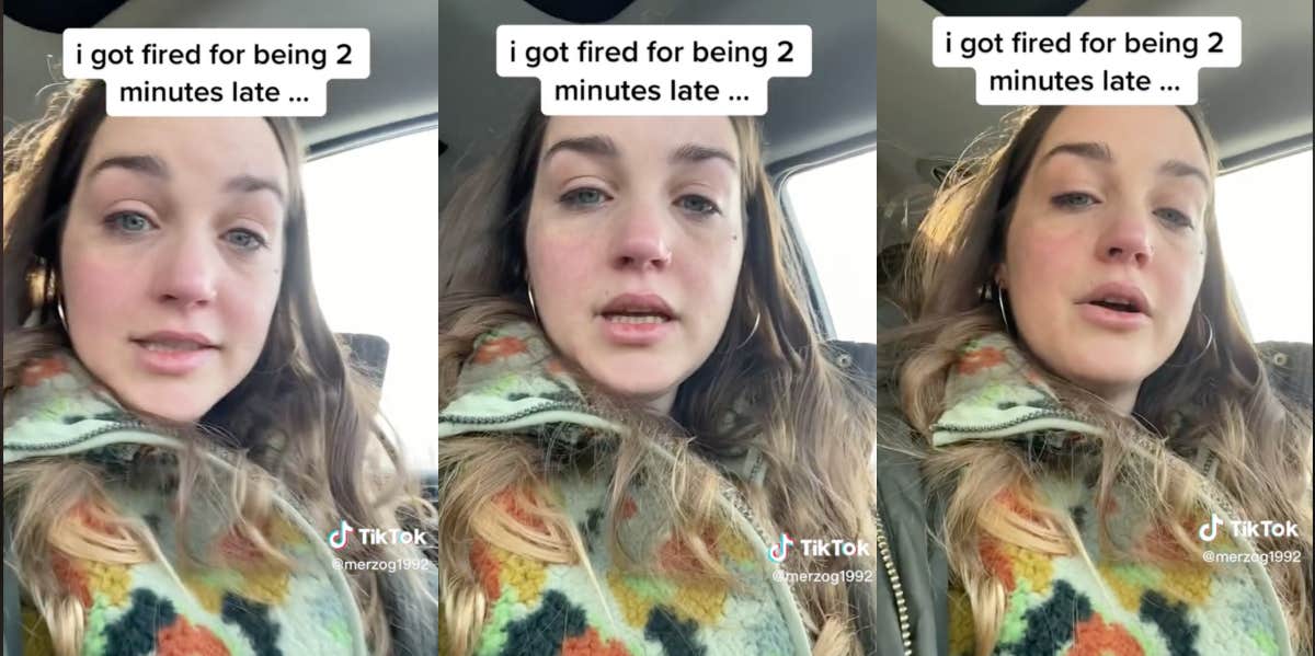 Employee Says She Was Fired From Her New Job After Two Days Because She Was Two Minutes Late For Her Shift Employee's video about being fired for showing up two minutes late