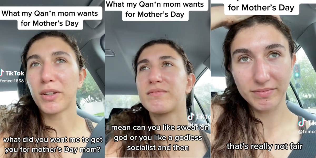 Screenshots from TikToker's conversation with her homophobic mom