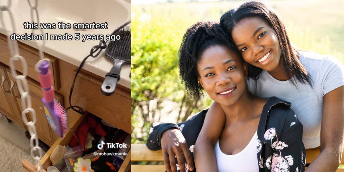 tiktok mom, Jenny, sharing parenting hack, mother and daughter smiling together