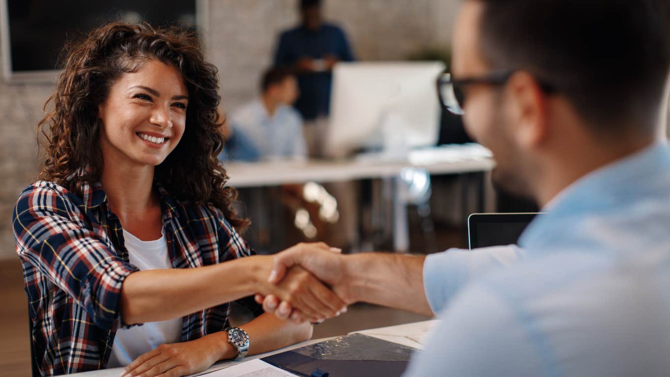 3 Lies You Should Tell In Every Job Interview According To A Recruiter woman on a job interview