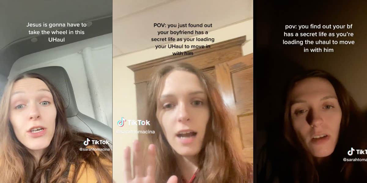 Woman Who Was About To Move In With Her Boyfriend Of 8 Months Gets A Call From His Wife And Finds Out He Has A Second Life tiktok uhaul boyfriend secret life