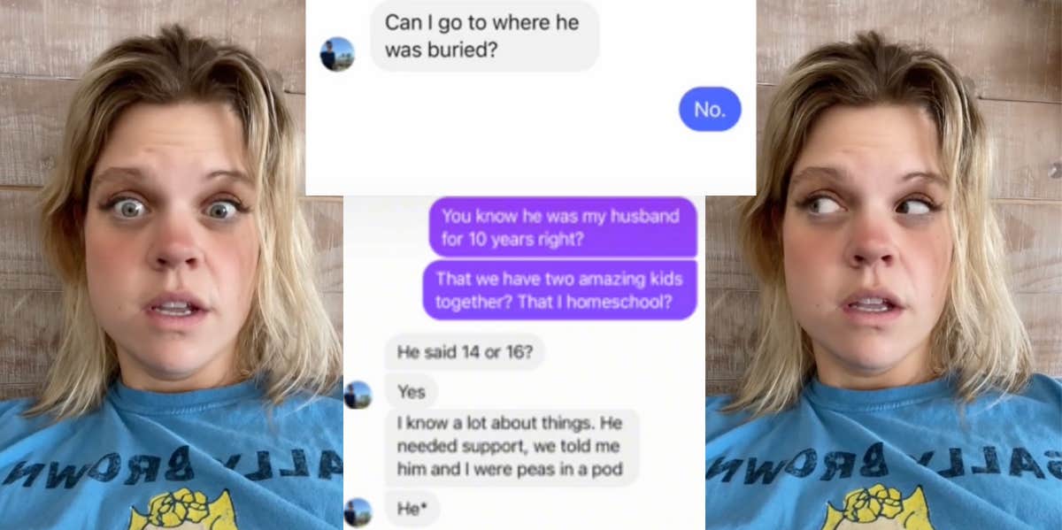 TikTok widow reveals messages