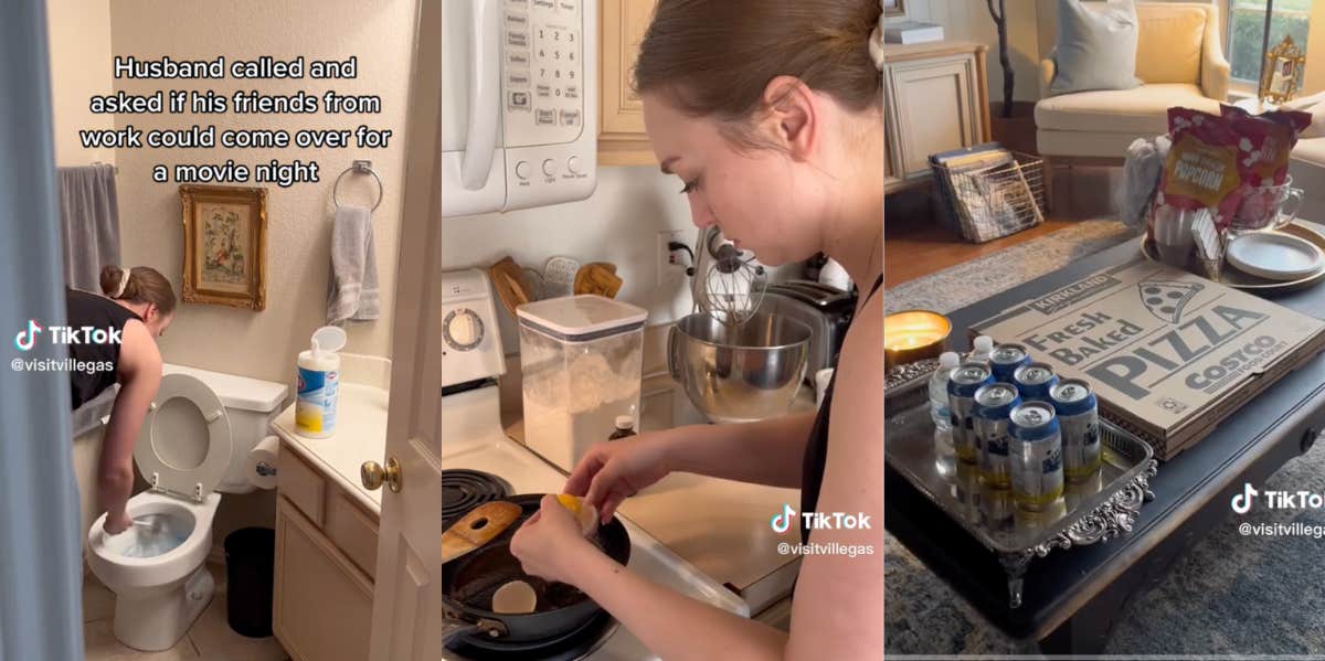 wife husbands friends Wife Gets Shamed For Cleaning & Baking For Husband's Friends | YourTango