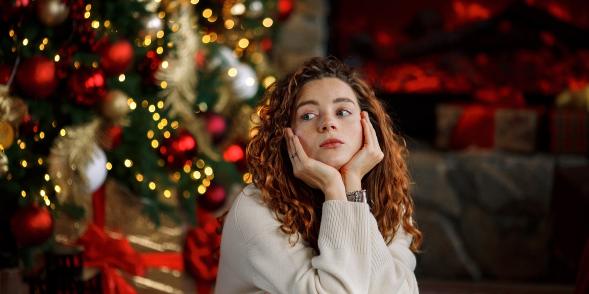 Tis The Season For A New Variant ... And Embracing A Less-Is-More Holiday sad woman on christmas