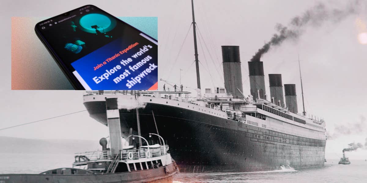 titanic and titan submersible news on phone