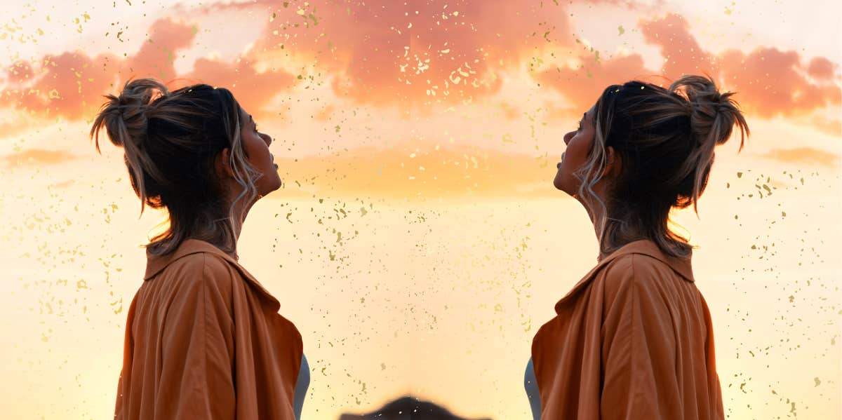 To My Inner Child, I Will Never Let Go Of You woman looking at sky