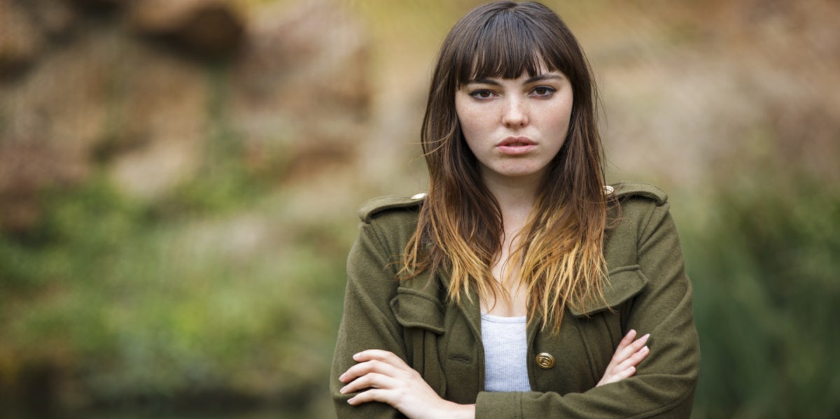 woman with arms crossed