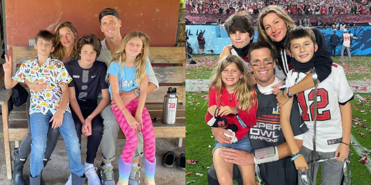 Tom Brady, Gisele Bündchen, Vivian Brady, Benjamin Brady, Jack Edward