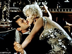 Tony Curtis and Marilyn Monroe