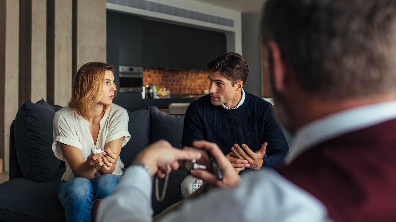 Marriage Counselor Reveals Top 3 Complaints In Couples Therapy couple in therapy