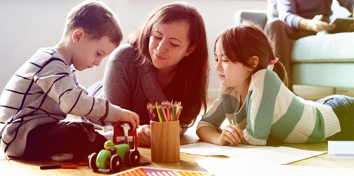 Toxic Positivity Is Taking A Toll On Our Children mother playing with children