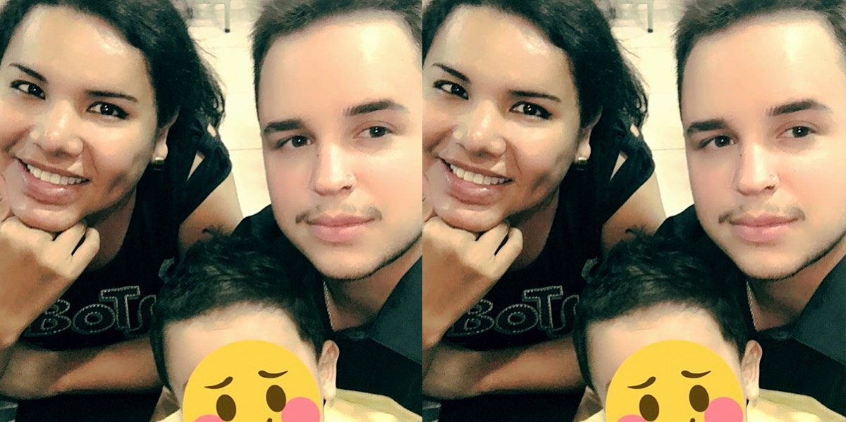 Transgender Man Gives Birth To A Baby By Transgender Woman photo of transgender couple