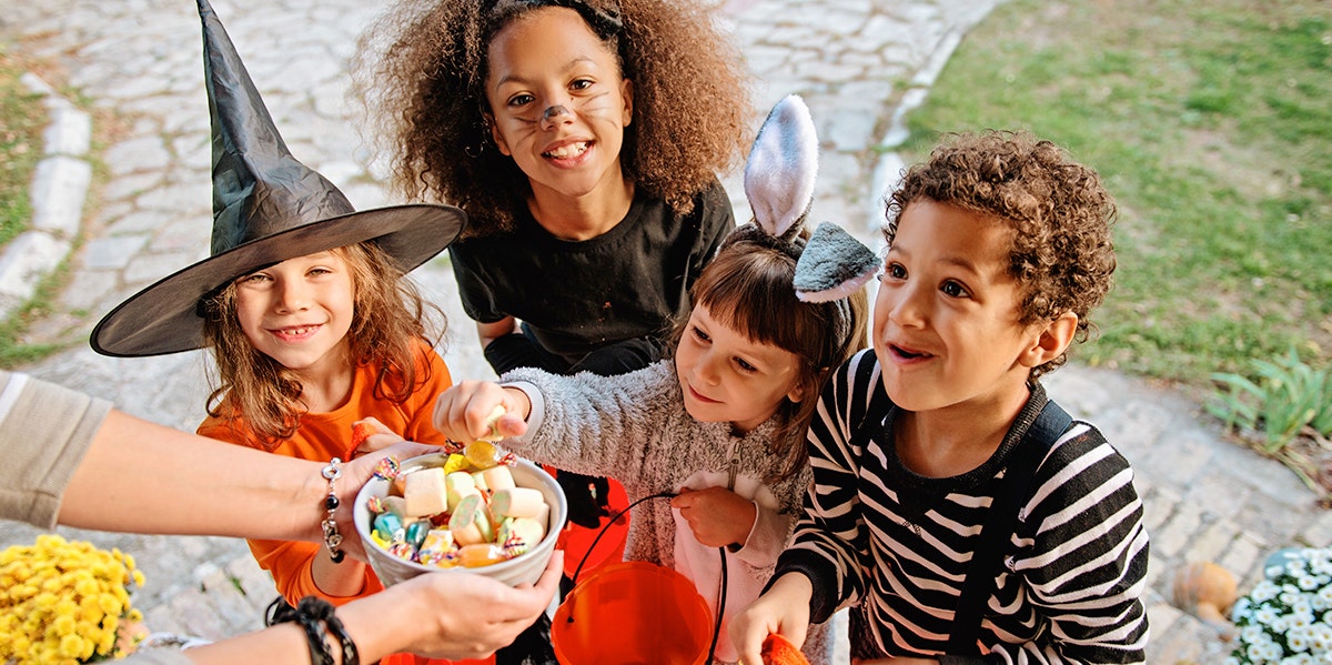 Trick Or Treater Was Stealing Halloween Candy Bars From Kids trick or treating kids