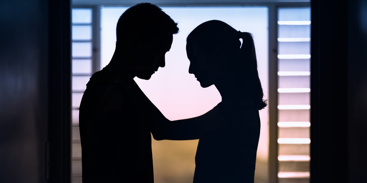 silhouette of man and woman