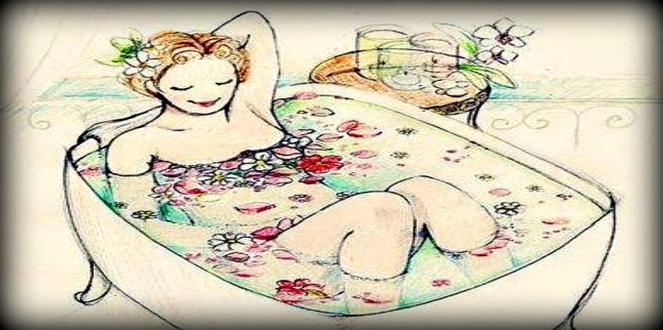 woman in tub