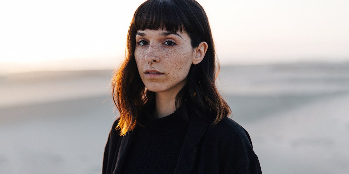 woman looking out into distance