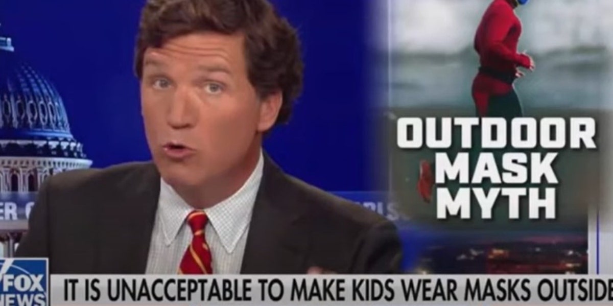 Tucker Carlson Says Call The Police On Children Wearing Masks