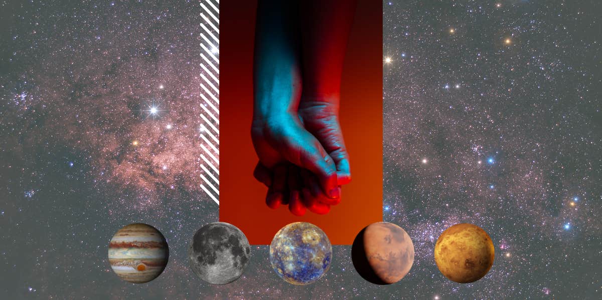 holding hands, planets in astrology
