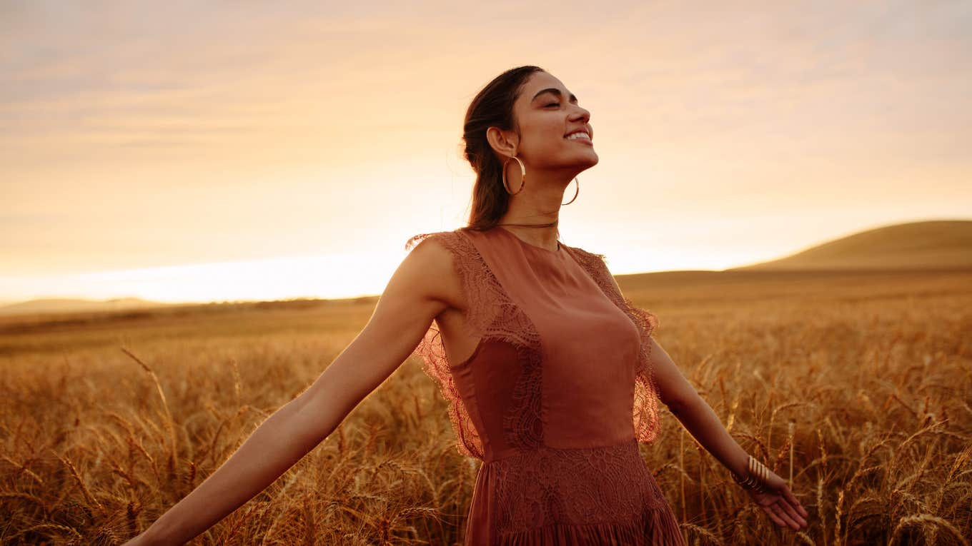 Woman enjoying life 