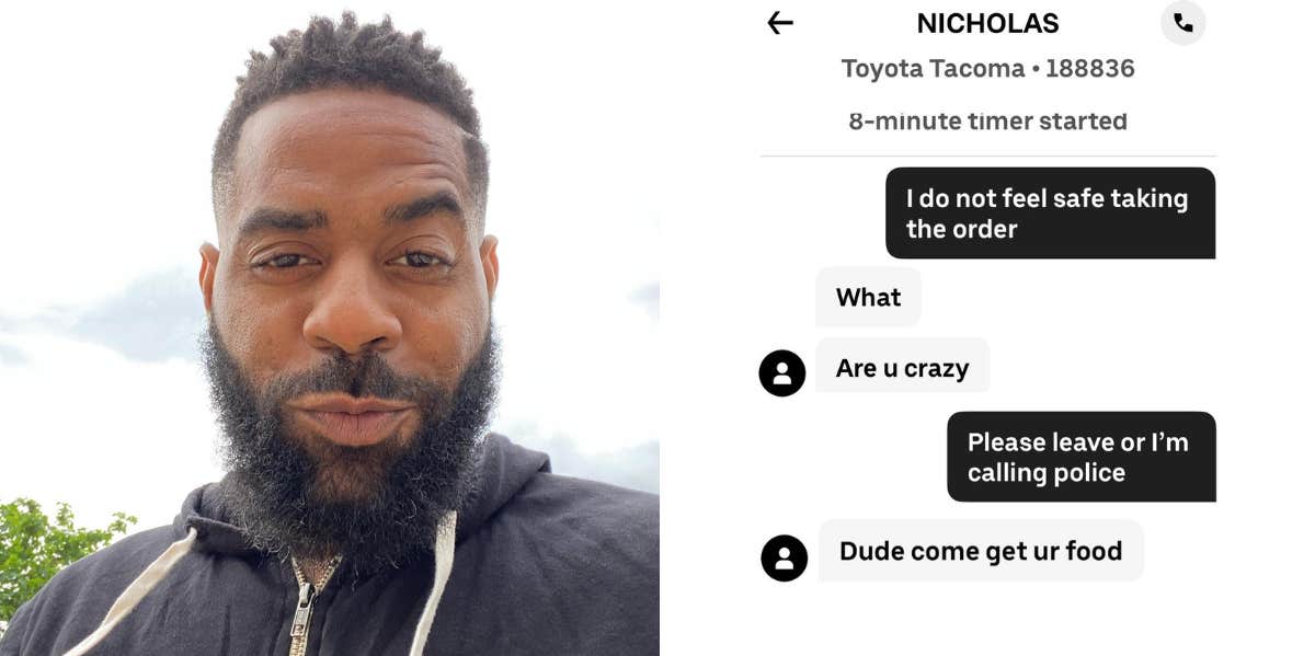 UberEats Customer Doesn't Feel 'Safe' Walking Downstairs To Pick Up Food After Refusing To Give Driver A Tip In Advance Exavier Pope on Twitter