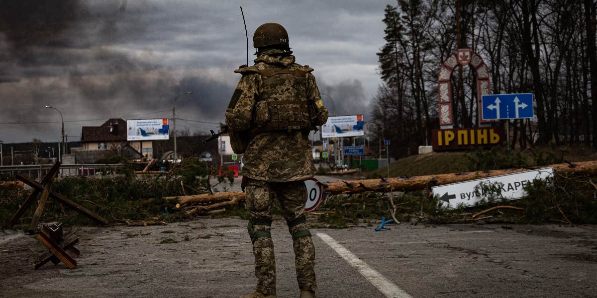 Ukrainian soldier