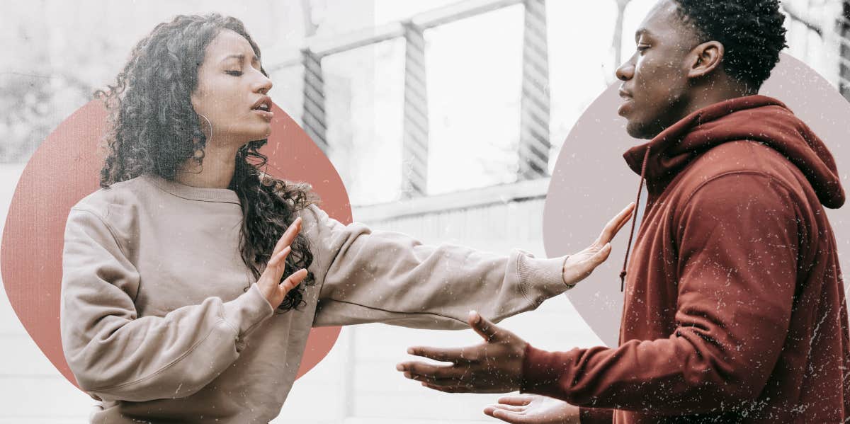 Man and woman having an argument