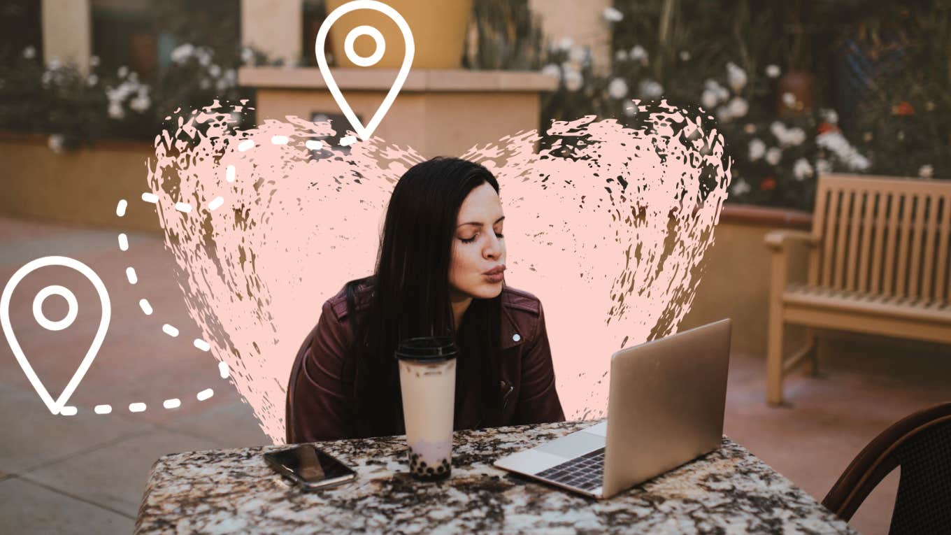 5 Incredibly Effective Ways To Strengthen Relationships When You're Apart Woman chatting on video, blowing kiss