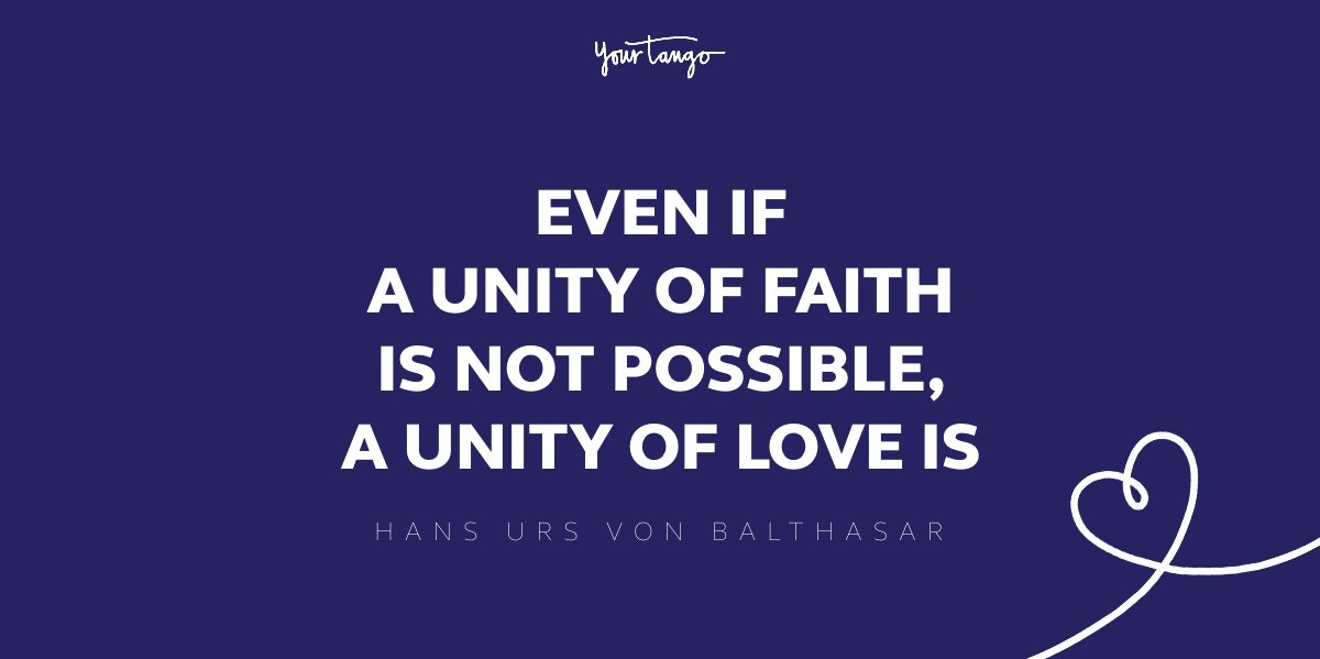 hans urns vons balthasar unity quote