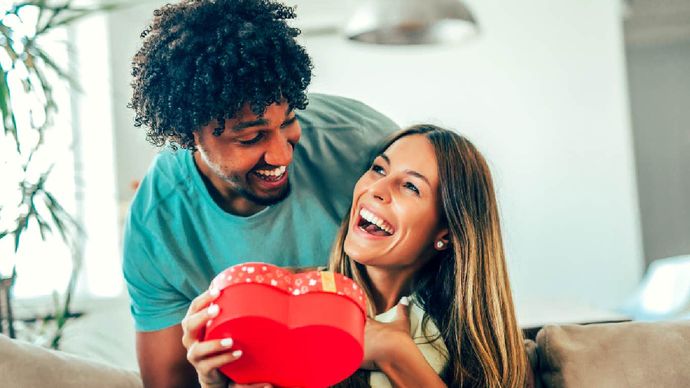 couple celebrating Valentine's Day