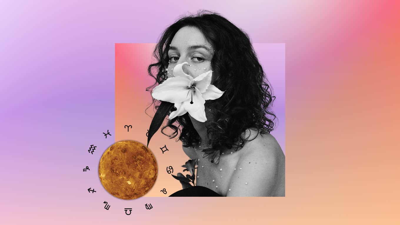 TK Venus Placements That Struggle Most With Finding Love woman with flower and venus