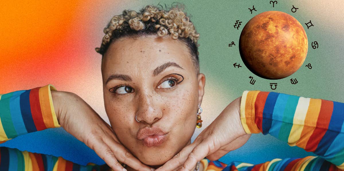 The Type Of People That Find You Attractive, According To Your Venus Sign + Degree woman, venus and zodiac sign symbols