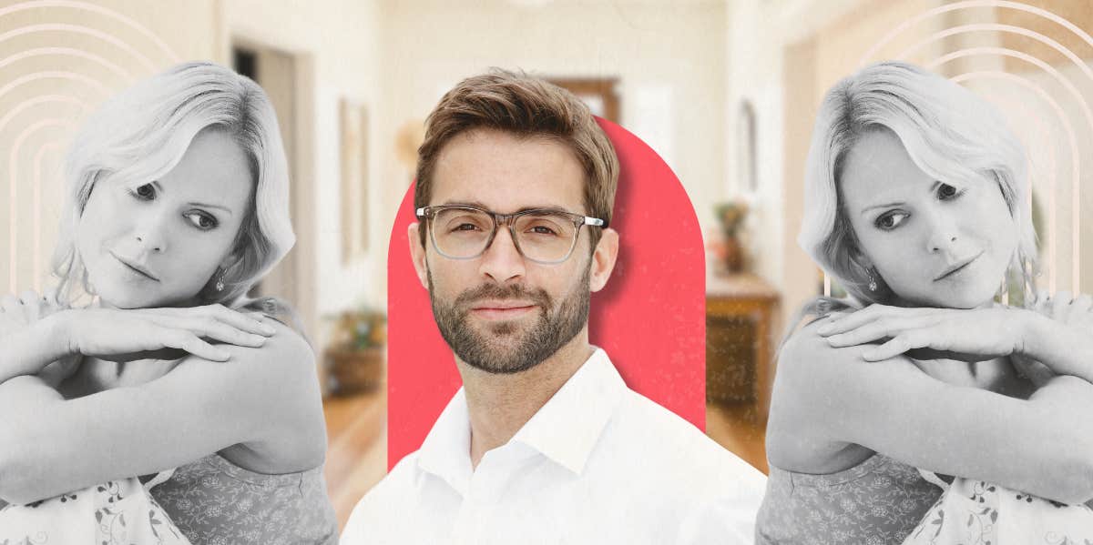 The Kind Of Facial Hair Women Find Most Attractive, According To Research Woman daydreaming and man with short beard