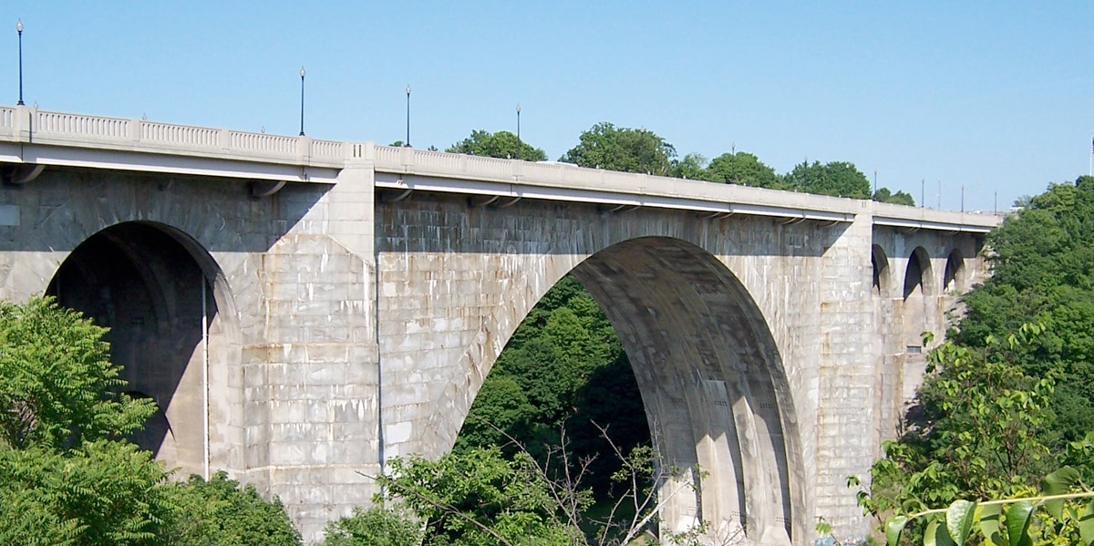 man jumps off bridge in hospital gown after being discharged from the emergency room