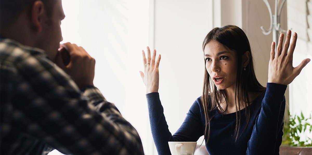 woman in argument