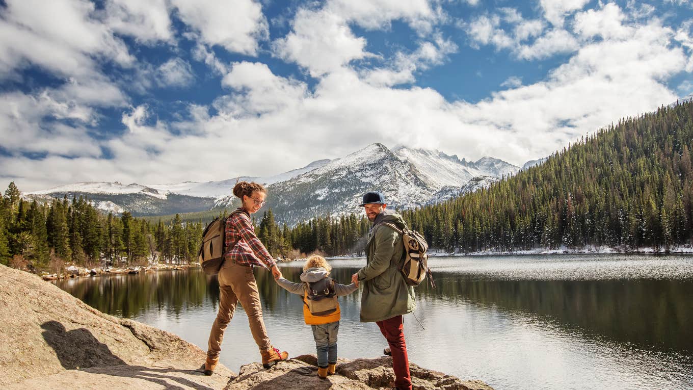 family at national park