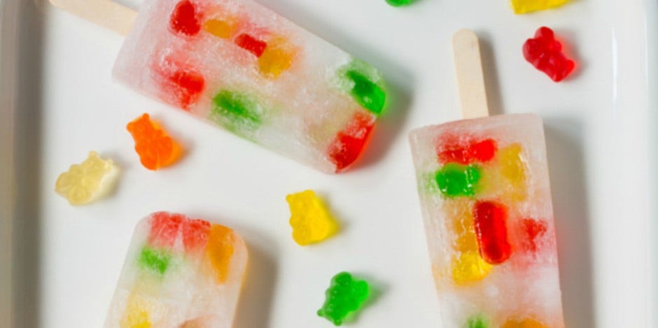 vodka gummy bear popsicles