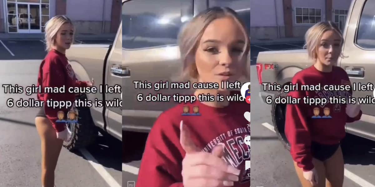 Man Shows 'Ungrateful' Server Following Him Outside And Accusing Him Of Leaving A 'Broke Person Tip' waitress, tip