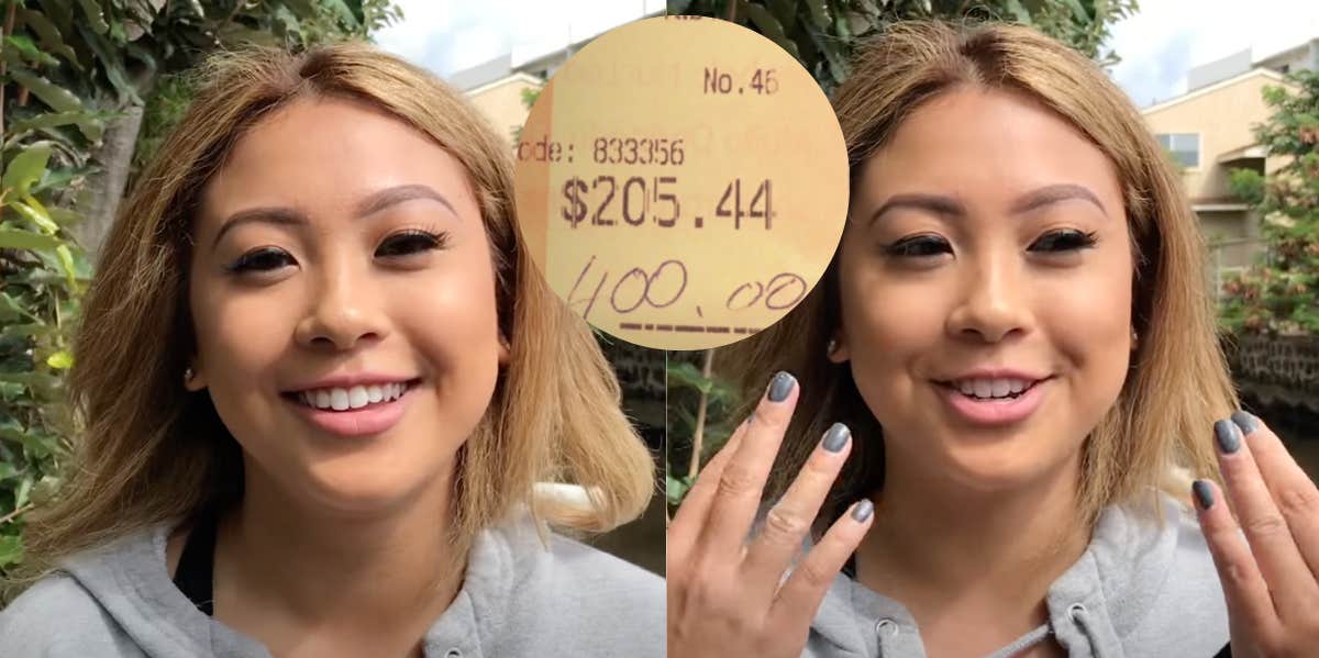 Tourists Tip Waitress $400 On A $200 Bill But Later Return With A Different Tip Amount In Mind Cayla Chandara, restaurant bill