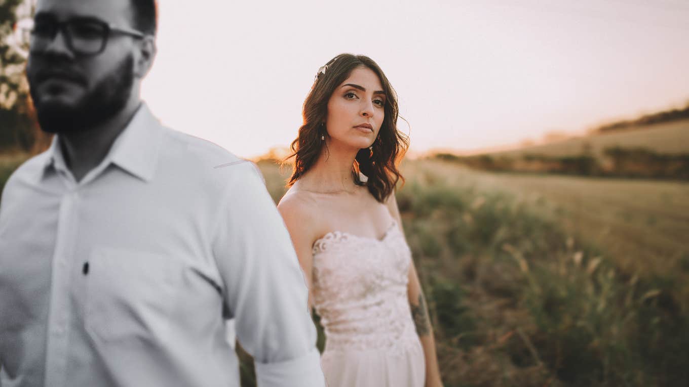 Woman standing out in her marriage