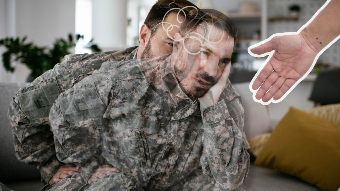 6 Things You Should Know Before Falling In Love With Someone Who Has PTSD A loving hand reaching out to help your loved one with their PTSD