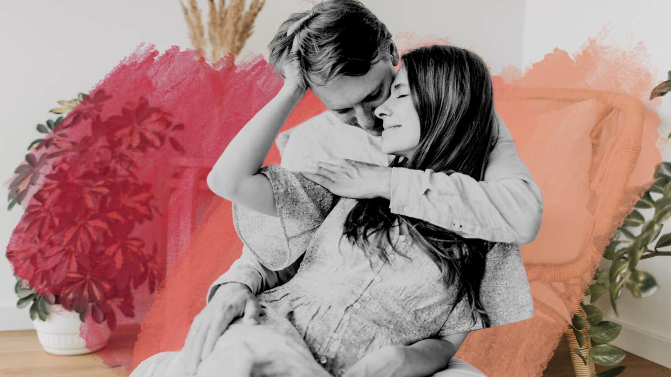 5 Genius Ways To Help Your Man Understand His Purpose As A Husband Couple hugging each other