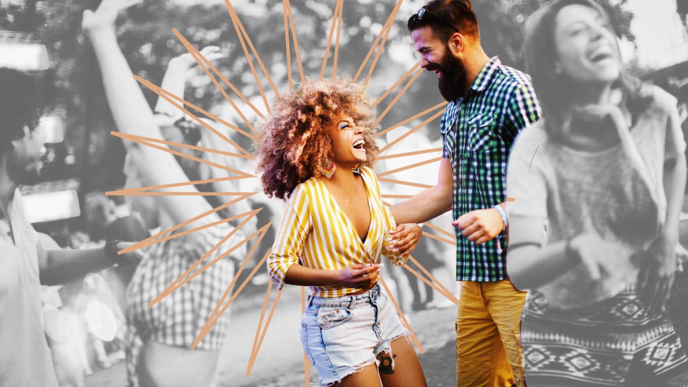 21 Ways To Prevent Cheating In Your Relationship, According To Experts Couple going out alone together, spending time, being spontaneous